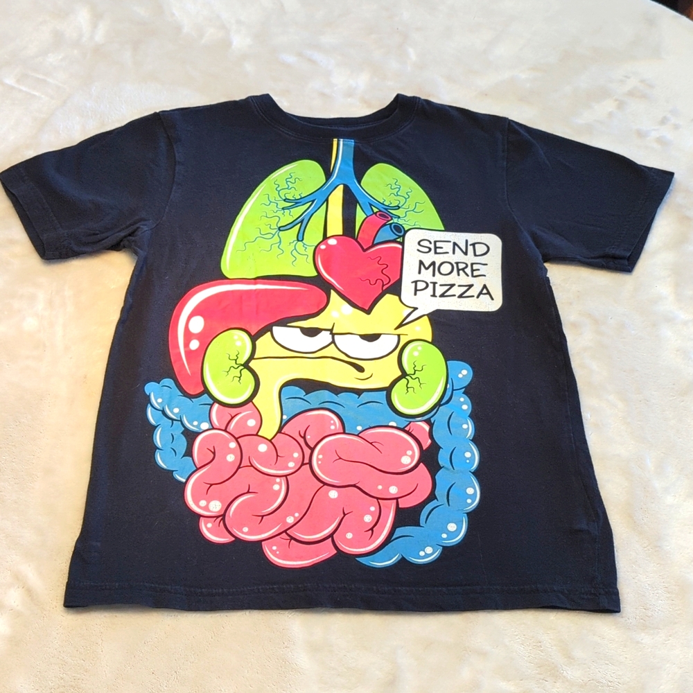 Boys "Send More Pizza Tee Shirt Size 7/8